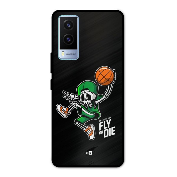 Fly Or Die Metal Back Case for Vivo V21e 5G