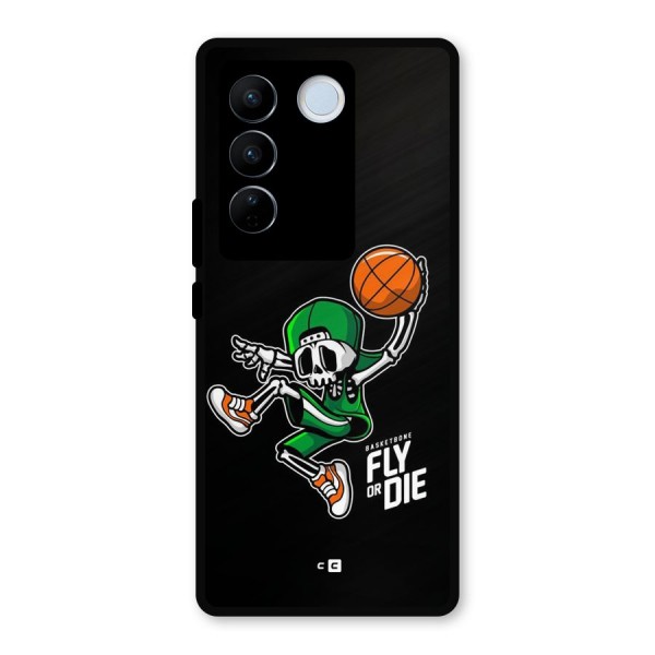 Fly Or Die Metal Back Case for Vivo V27 Pro