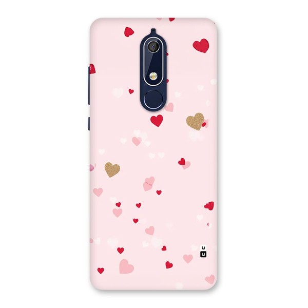 Flying Hearts Back Case for Nokia 5.1