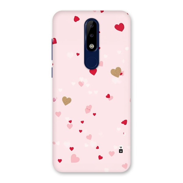 Flying Hearts Back Case for Nokia 5.1 Plus