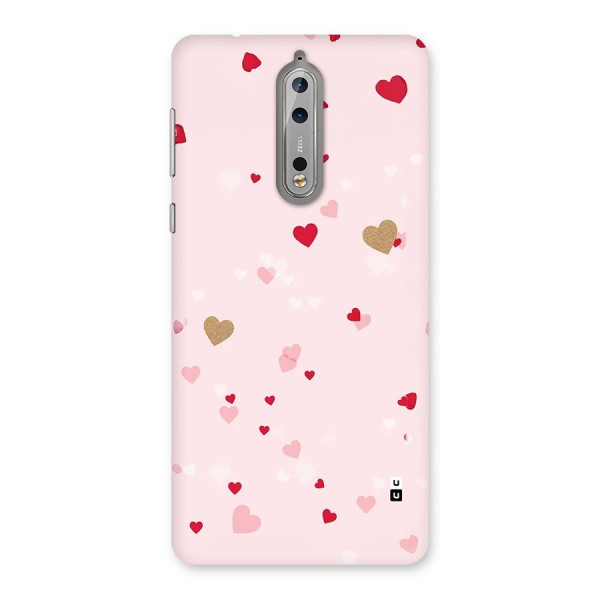 Flying Hearts Back Case for Nokia 8