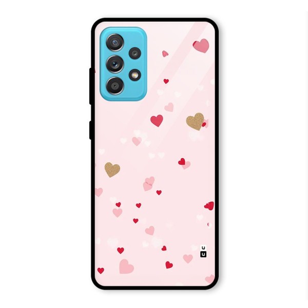 Flying Hearts Glass Back Case for Galaxy A52