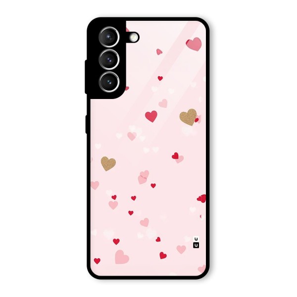 Flying Hearts Glass Back Case for Galaxy S21 5G