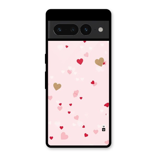 Flying Hearts Glass Back Case for Google Pixel 7 Pro