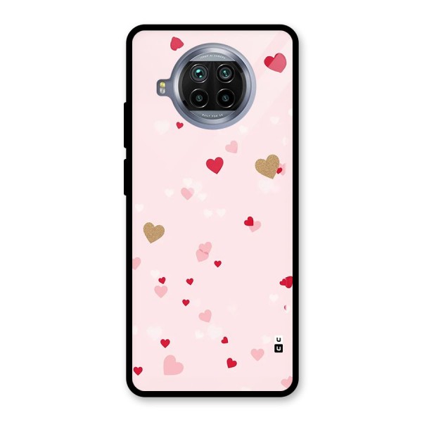 Flying Hearts Glass Back Case for Mi 10i