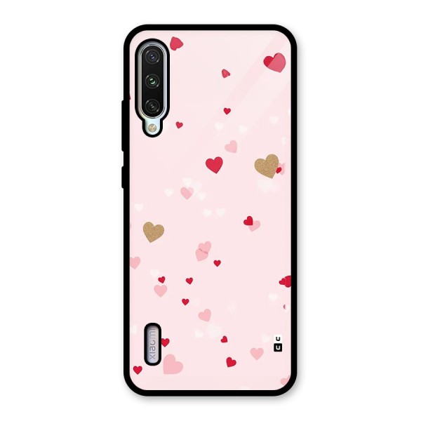 Flying Hearts Glass Back Case for Mi A3