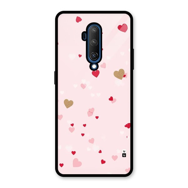 Flying Hearts Glass Back Case for OnePlus 7T Pro