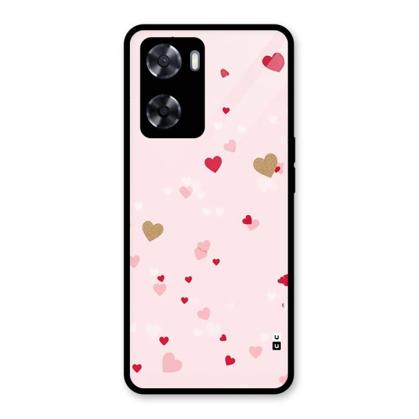 Flying Hearts Glass Back Case for Oppo A57 2022