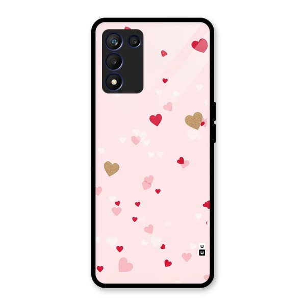 Flying Hearts Glass Back Case for Realme 9 5G Speed