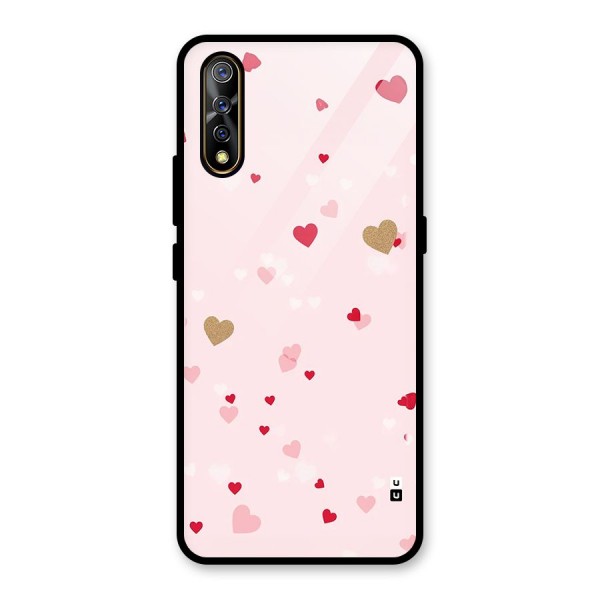 Flying Hearts Glass Back Case for Vivo Z1x