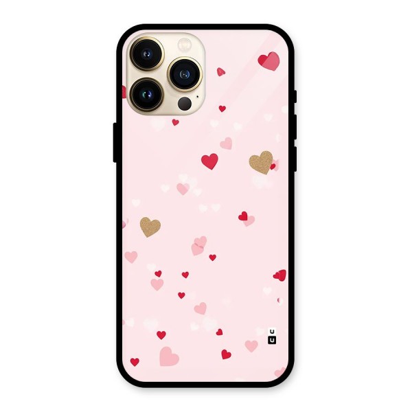 Flying Hearts Glass Back Case for iPhone 13 Pro Max