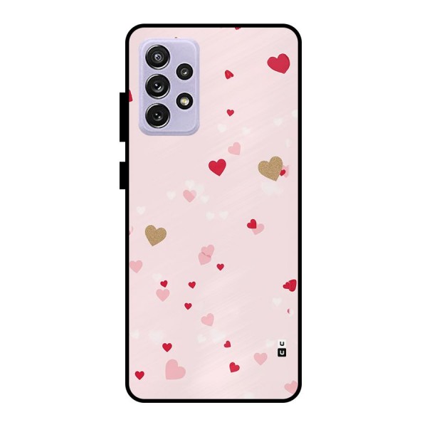 Flying Hearts Metal Back Case for Galaxy A72