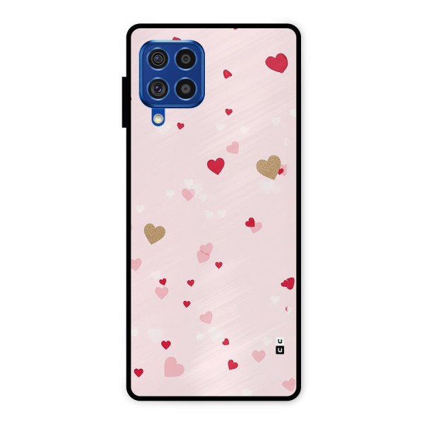 Flying Hearts Metal Back Case for Galaxy F62