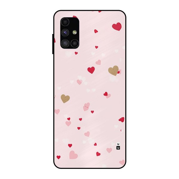 Flying Hearts Metal Back Case for Galaxy M51