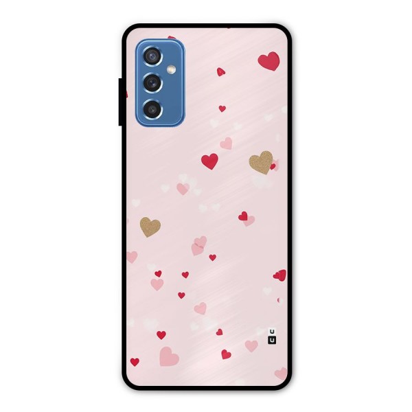 Flying Hearts Metal Back Case for Galaxy M52 5G