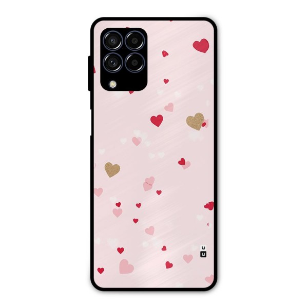 Flying Hearts Metal Back Case for Galaxy M53 5G