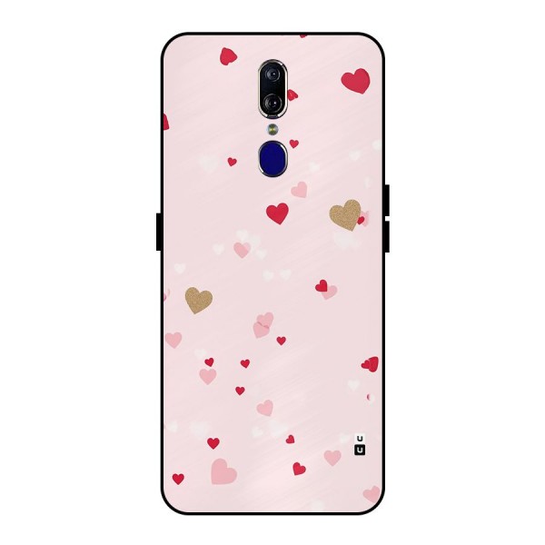 Flying Hearts Metal Back Case for Oppo F11