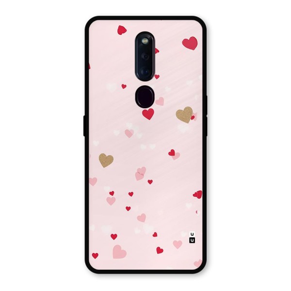 Flying Hearts Metal Back Case for Oppo F11 Pro