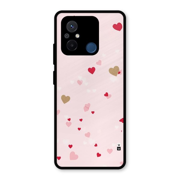 Flying Hearts Metal Back Case for Poco C55