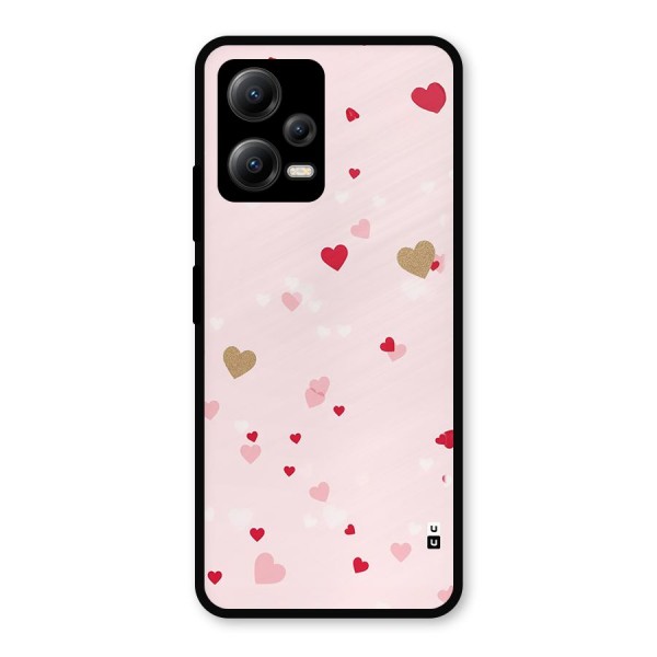 Flying Hearts Metal Back Case for Poco X5