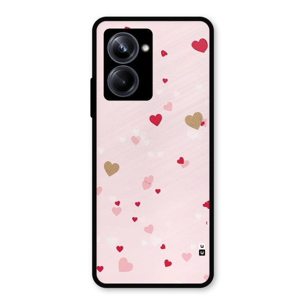 Flying Hearts Metal Back Case for Realme 10 Pro