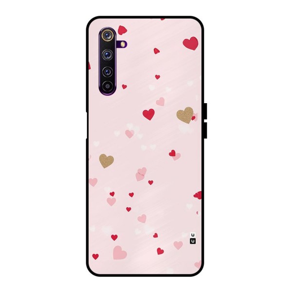 Flying Hearts Metal Back Case for Realme 6 Pro