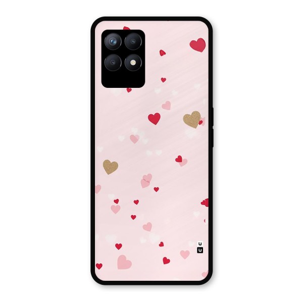 Flying Hearts Metal Back Case for Realme 8i