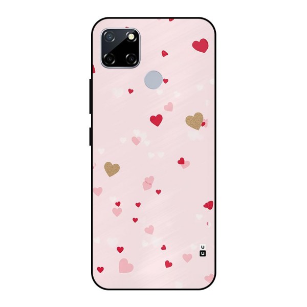 Flying Hearts Metal Back Case for Realme Narzo 20