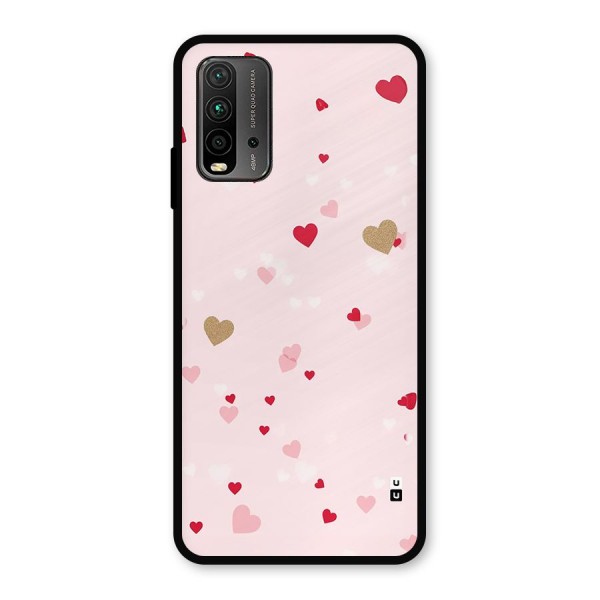 Flying Hearts Metal Back Case for Redmi 9 Power