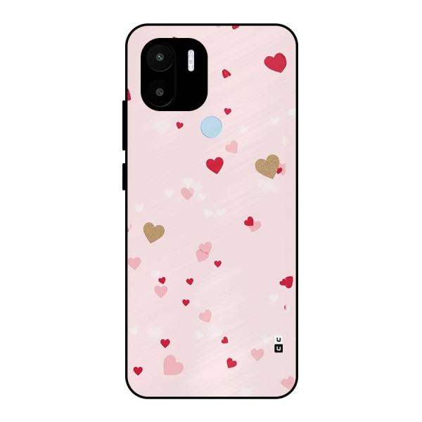 Flying Hearts Metal Back Case for Redmi A1 Plus