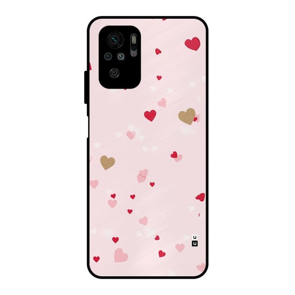 Flying Hearts Metal Back Case for Redmi Note 10S