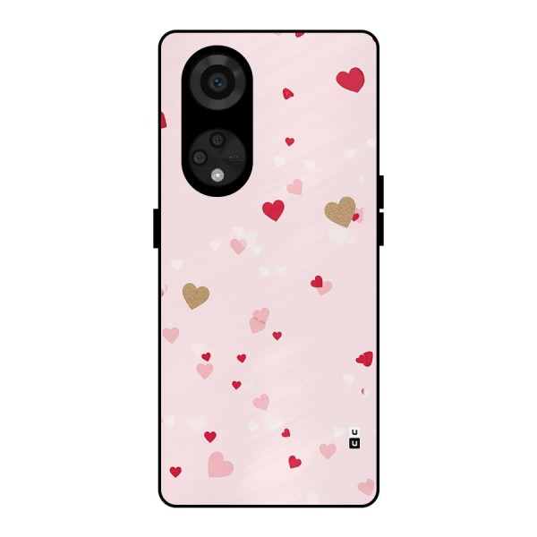 Flying Hearts Metal Back Case for Reno8 T 5G