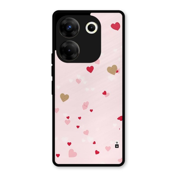 Flying Hearts Metal Back Case for Tecno Camon 20 Pro