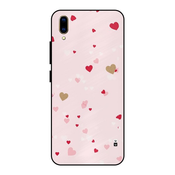 Flying Hearts Metal Back Case for Vivo V11 Pro