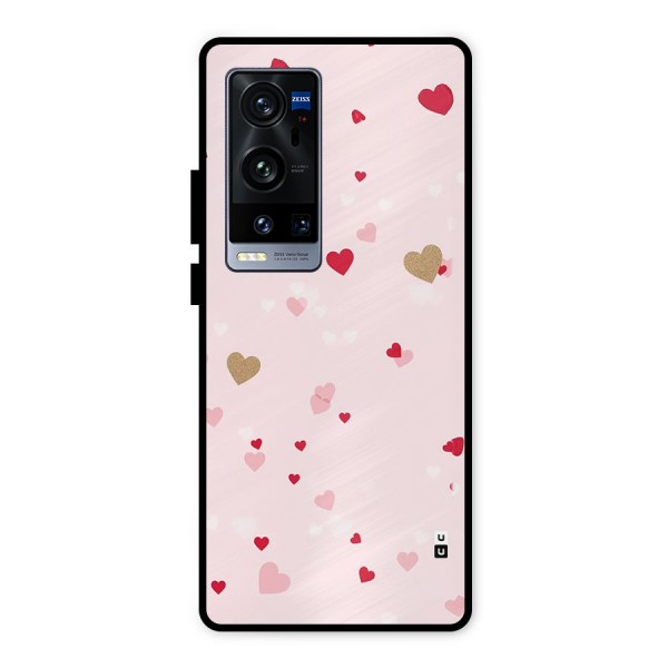 Flying Hearts Metal Back Case for Vivo X60 Pro Plus