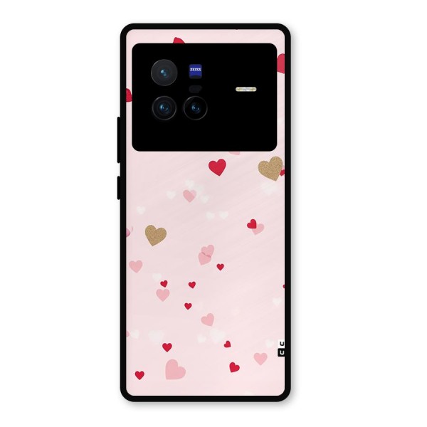 Flying Hearts Metal Back Case for Vivo X80