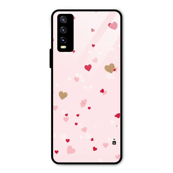 Flying Hearts Metal Back Case for Vivo Y20 2021