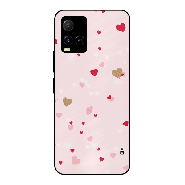 Flying Hearts Metal Back Case for Vivo Y21