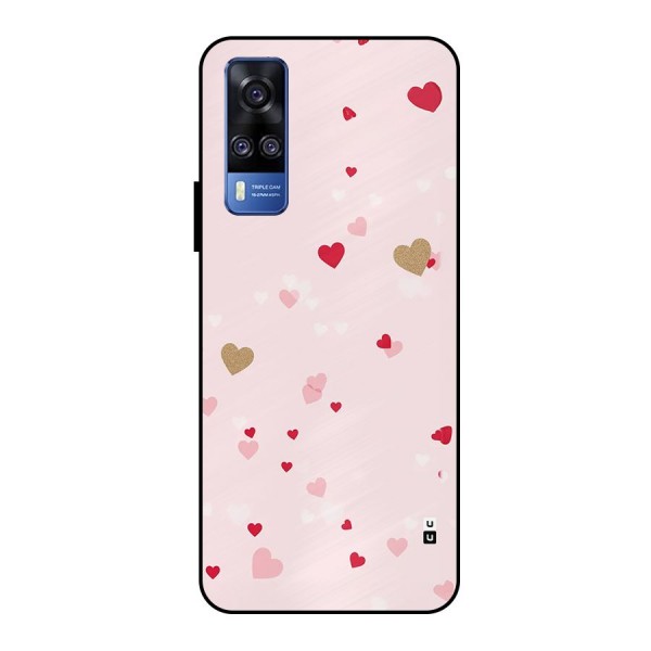 Flying Hearts Metal Back Case for Vivo Y51