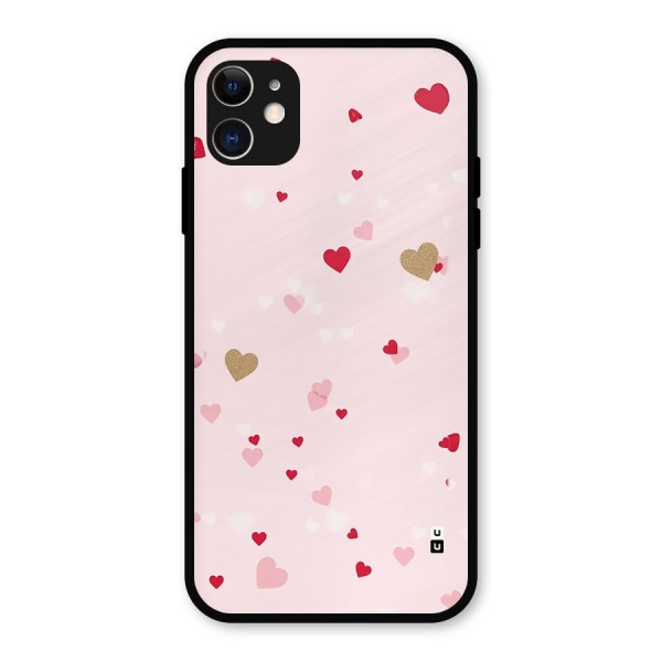 Flying Hearts Metal Back Case for iPhone 11