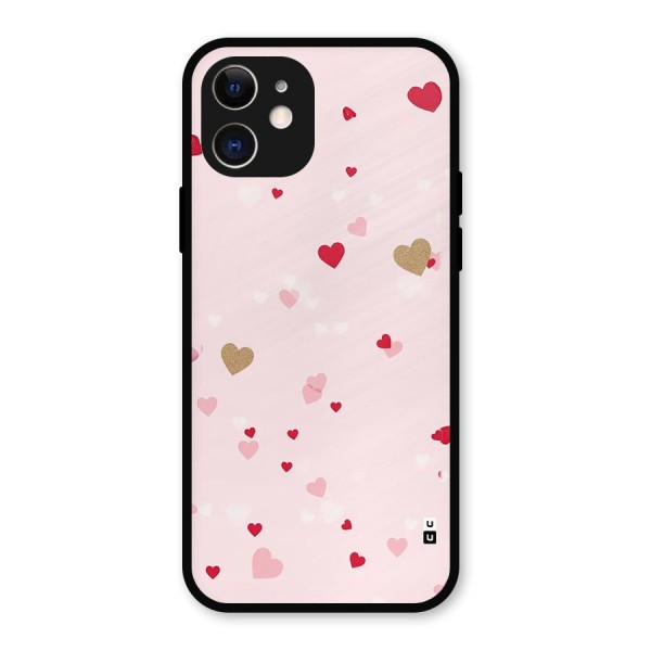 Flying Hearts Metal Back Case for iPhone 12