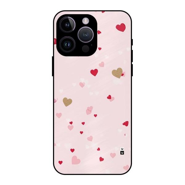 Flying Hearts Metal Back Case for iPhone 14 Pro Max