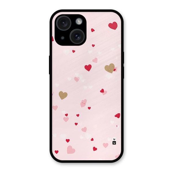 Flying Hearts Metal Back Case for iPhone 15