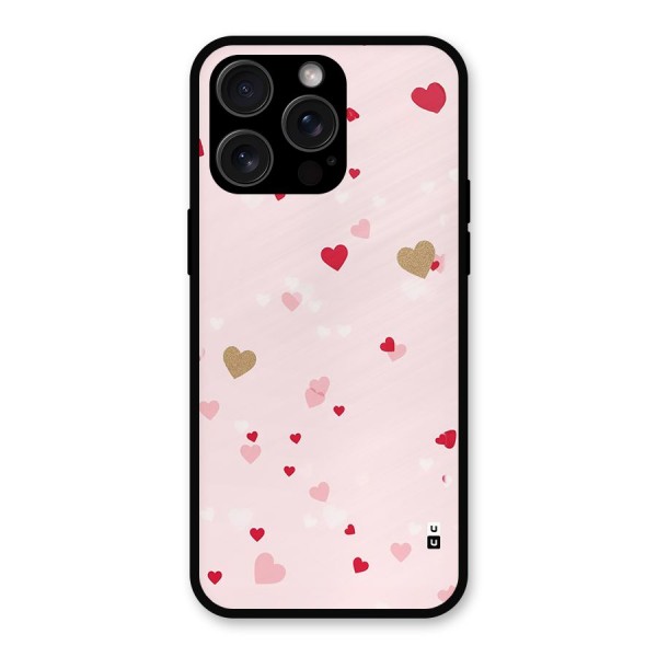 Flying Hearts Metal Back Case for iPhone 15 Pro Max