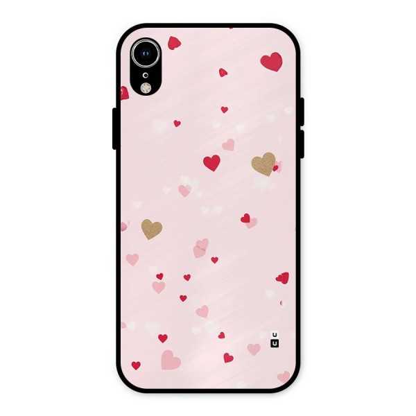 Flying Hearts Metal Back Case for iPhone XR