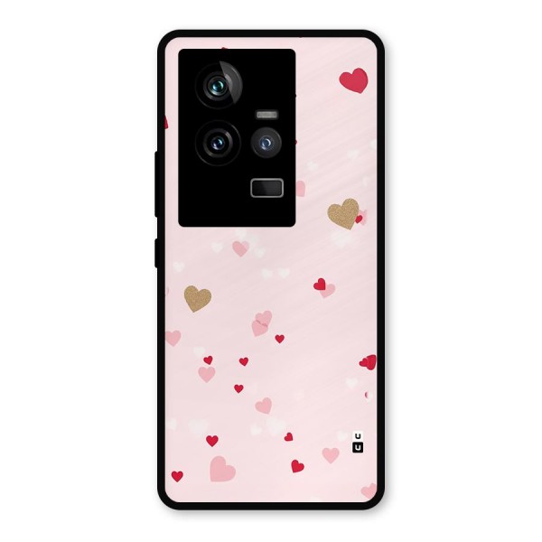 Flying Hearts Metal Back Case for iQOO 11 5G