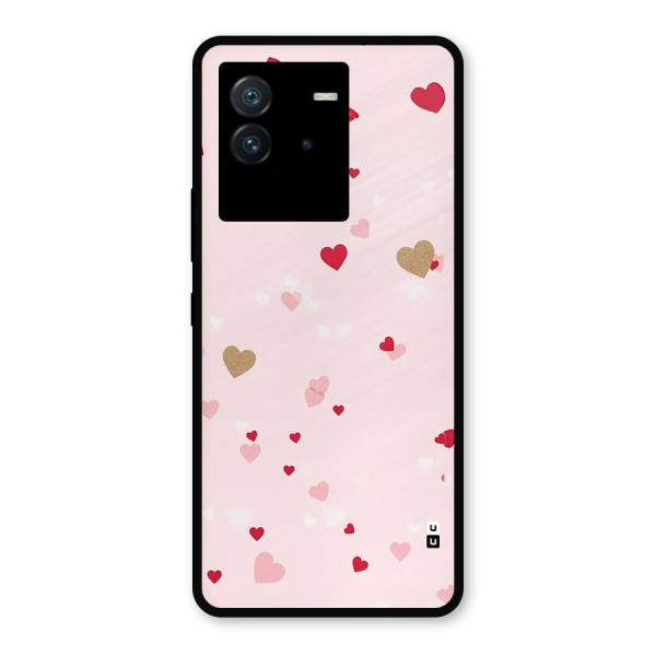 Flying Hearts Metal Back Case for iQOO Neo 6 5G