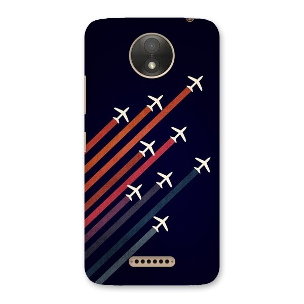 Flying Planes Back Case for Moto C Plus