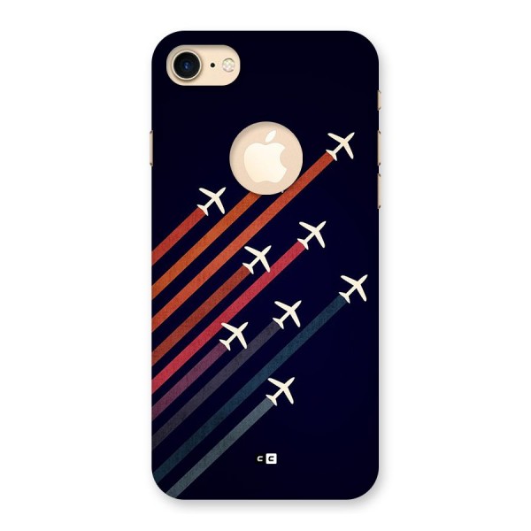 Flying Planes Back Case for iPhone 8 Logo Cut