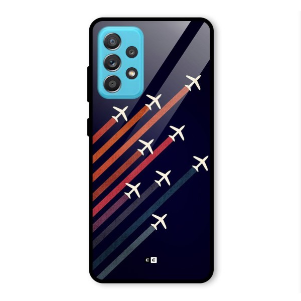 Flying Planes Glass Back Case for Galaxy A52s 5G